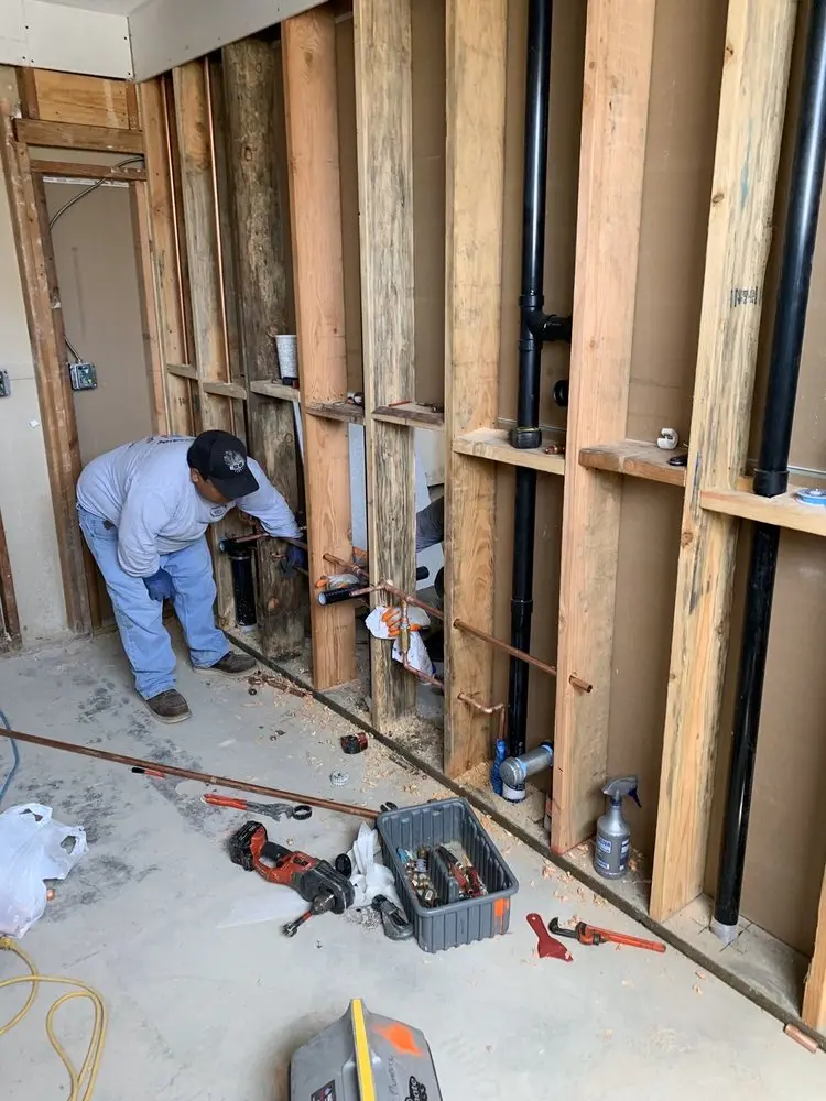 Commercial rough-in plumbing for Water Heater Replacement in Zachary